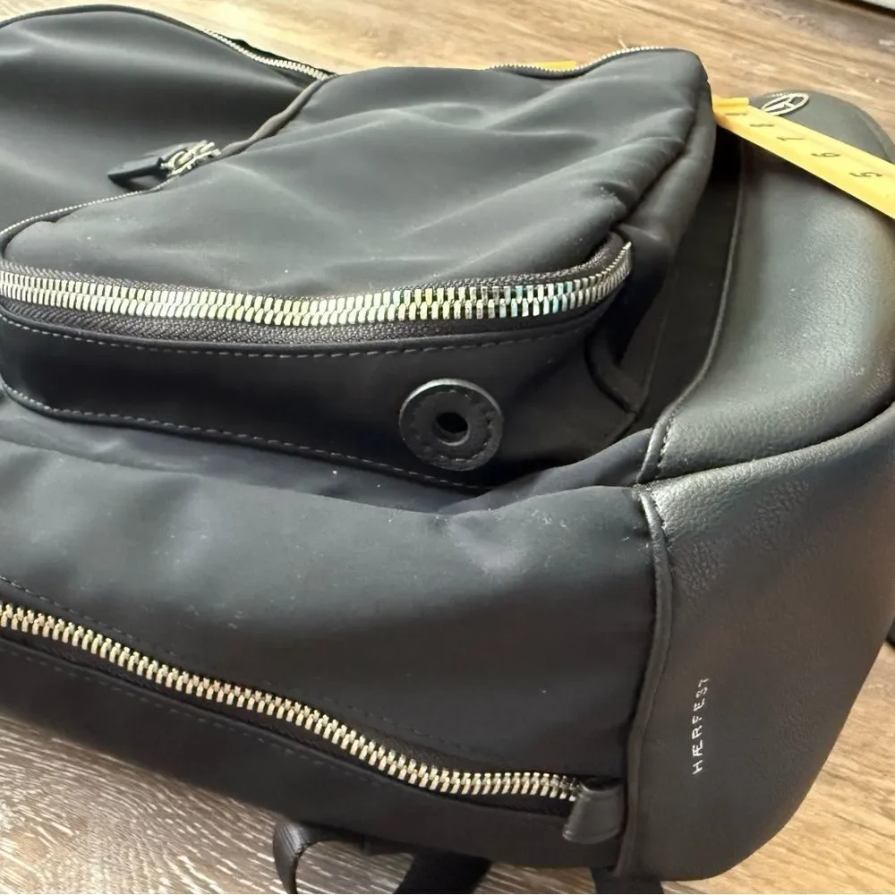 Haerfest x Mercedes-Benz Limited Edition Black Nylon Leather Backpack